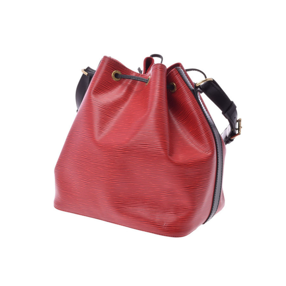 Louis Vuitton Two Noe Epi Black Tone Red